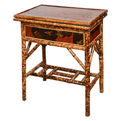 20th Century English Bamboo Game Table