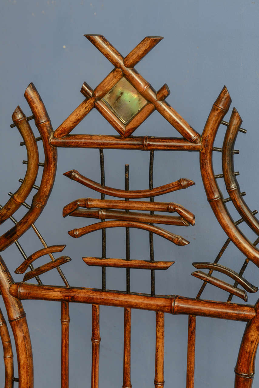 19th Century English Bamboo and Rattan Umbrella and Coat Stand In Excellent Condition In West Palm Beach, FL