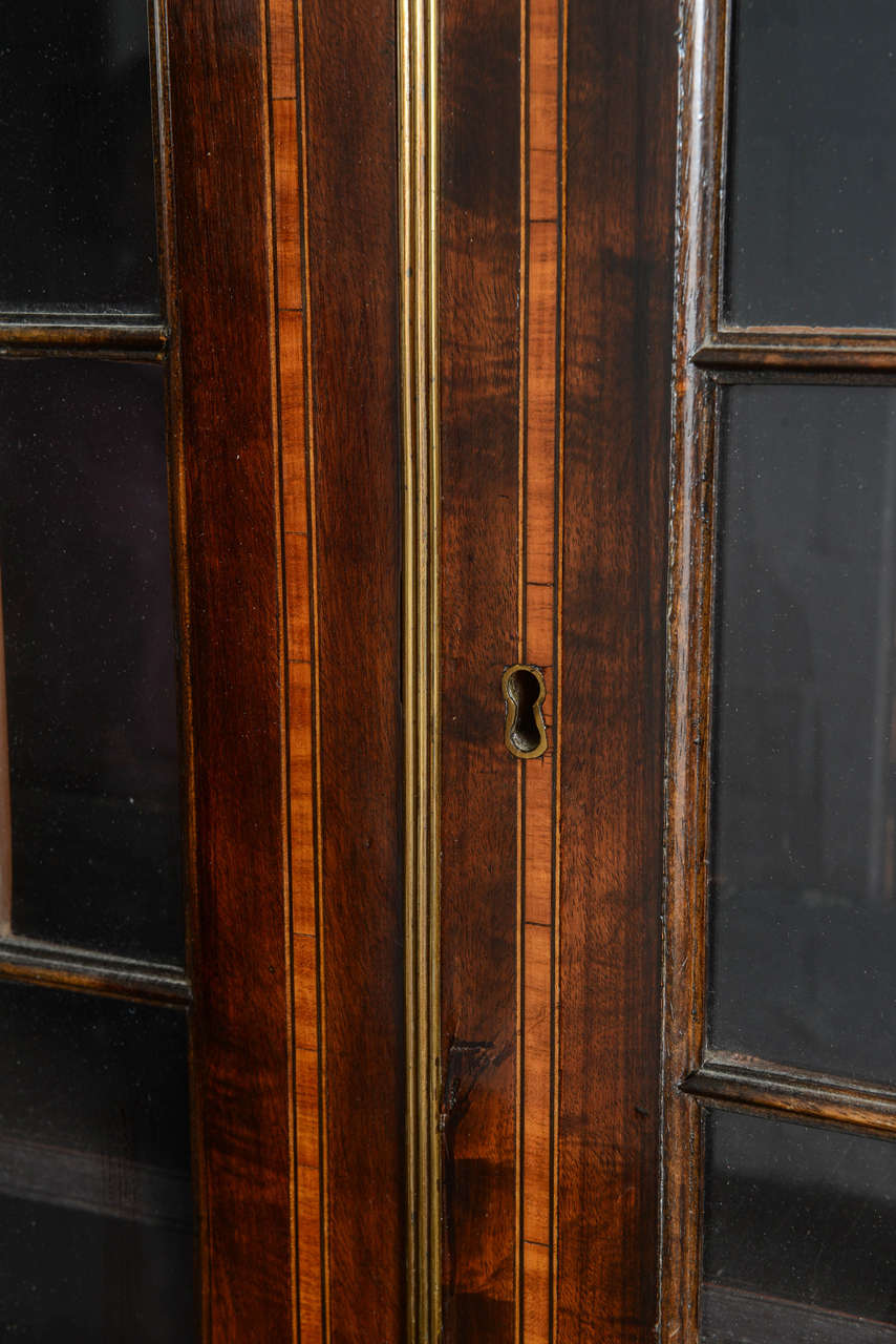 19th Century English Large Mahogany Breakfront Bookcase 5