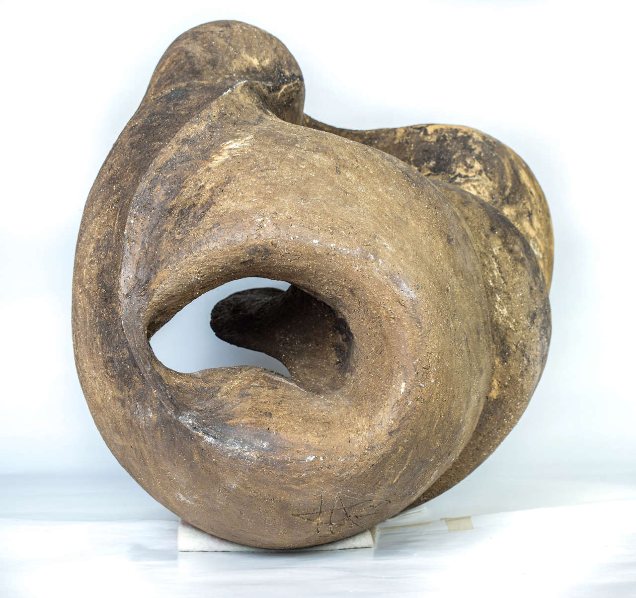 Stoneware Conch by Agnes Debizet For Sale 1