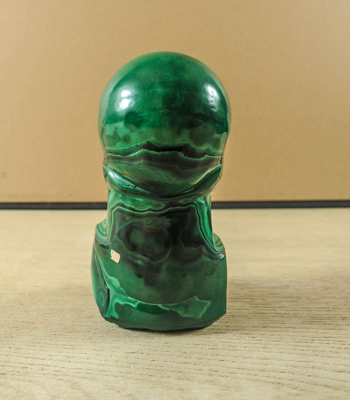 20th Century African Malachite Sculpture For Sale