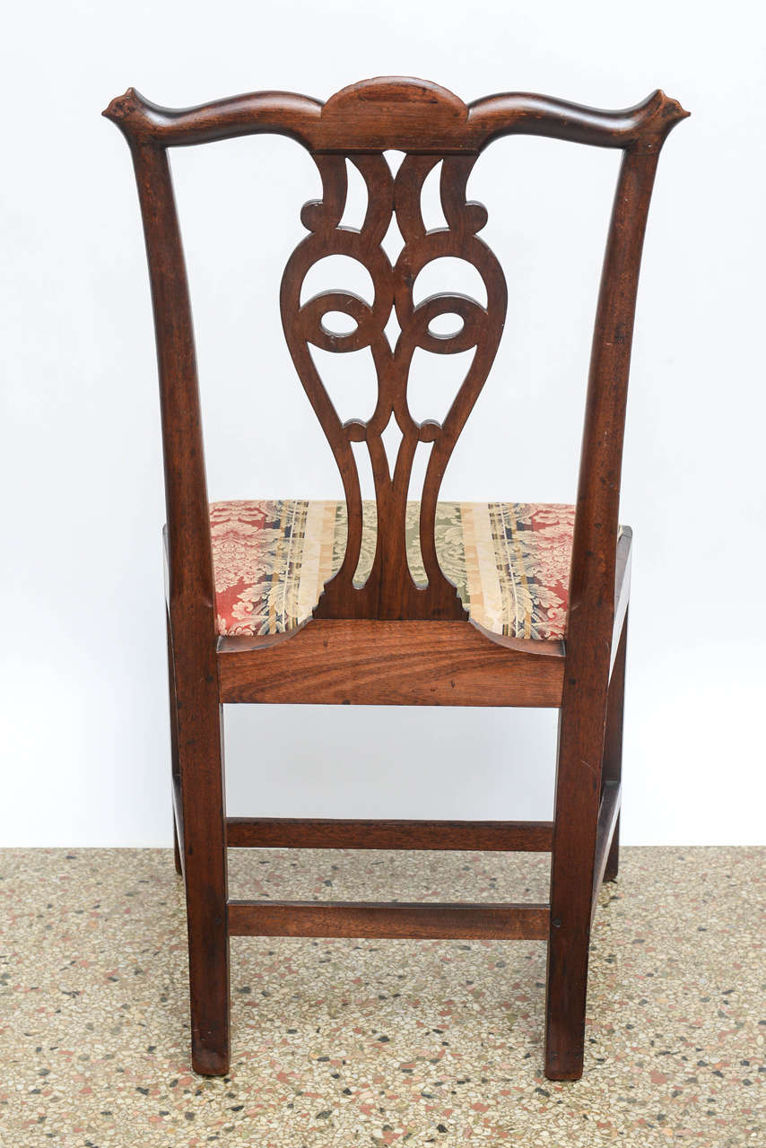 Early 19th Century Set of Four George III Period Side Chairs, circa 1810-1830