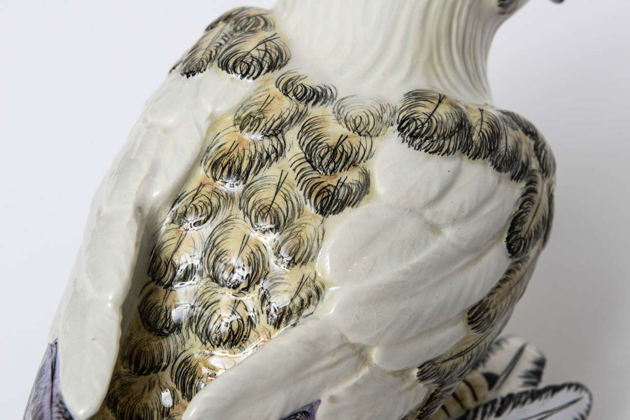 Rare, Early Mottahedeh Porcelain Bird, Early 20th Century For Sale 3