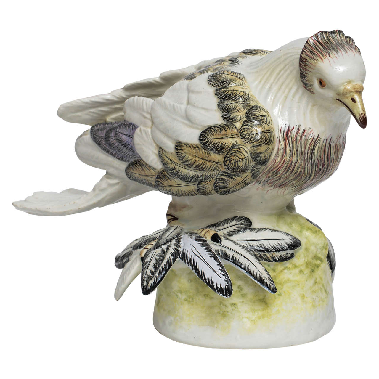 Rare, Early Mottahedeh Porcelain Bird, Early 20th Century For Sale