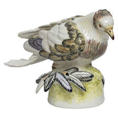 Antique Rare, Early Mottahedeh Porcelain Bird, Early 20th Century