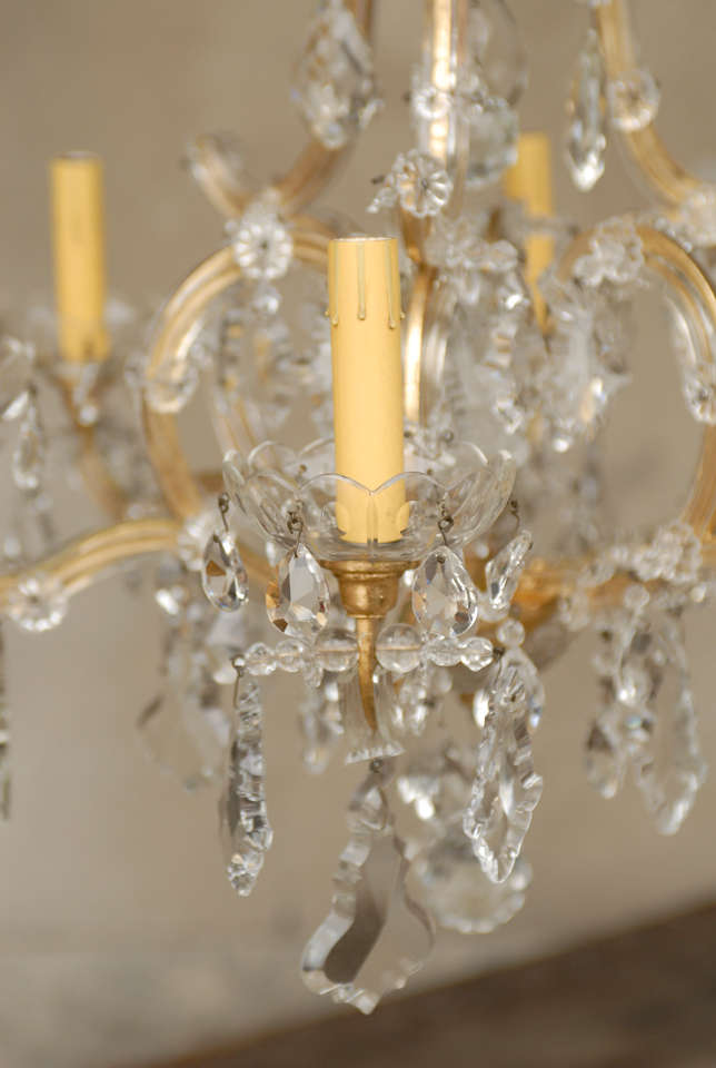 Glass A Maria Theresa Style Chandelier