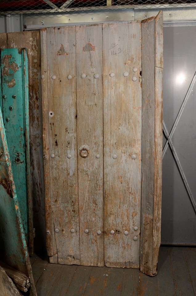 Painted wood ( gray) barn doors