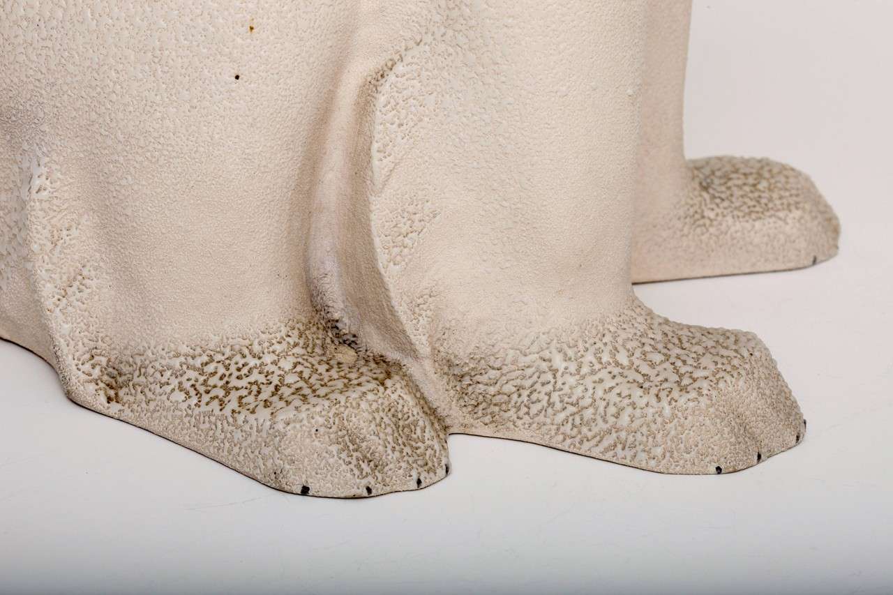 20th Century Large-Scale Sevres Earthenware Polar Bear, Design Attributed to Francois Pompon