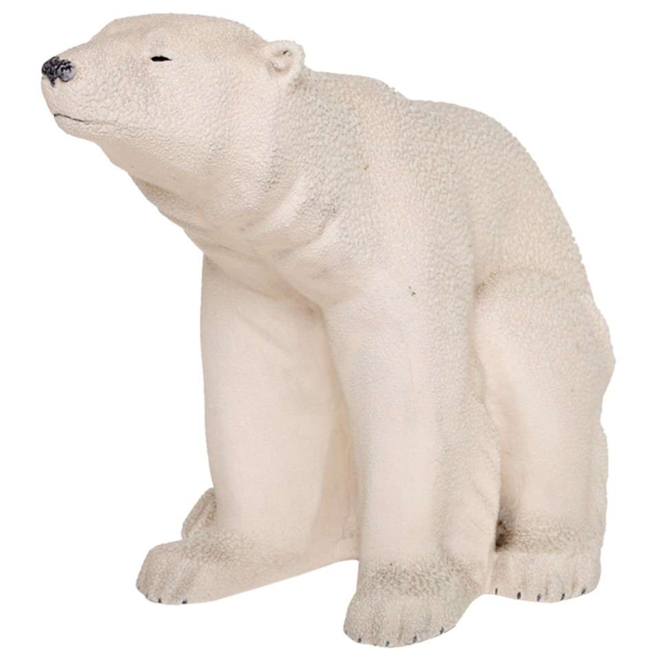 Large-Scale Sevres Earthenware Polar Bear, Design Attributed to Francois Pompon