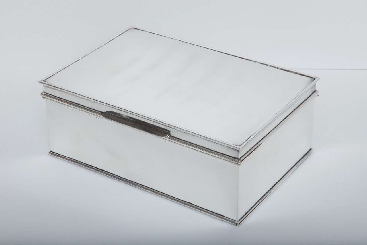 Contemporary Modern Oversized Handmade Silver-Plate Boxes For Sale