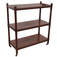 Turn-of-the-Century English Walnut Trolley