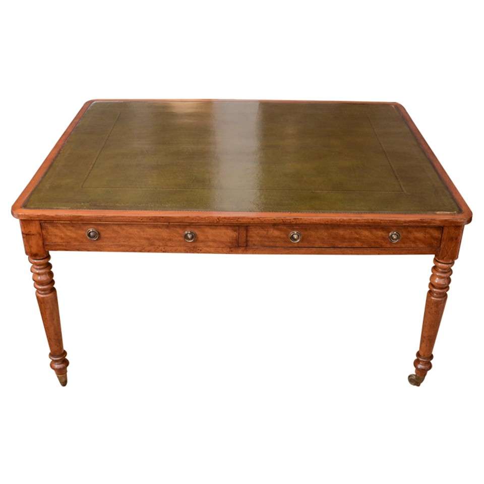 Early 19th Century Regency Birch Writing Table