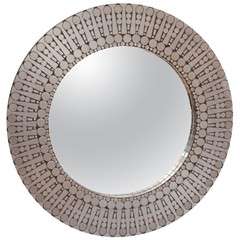 1960's French Steel Collage Mirror