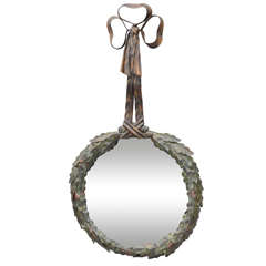 Repousse "Hanging Wreath" Mirror