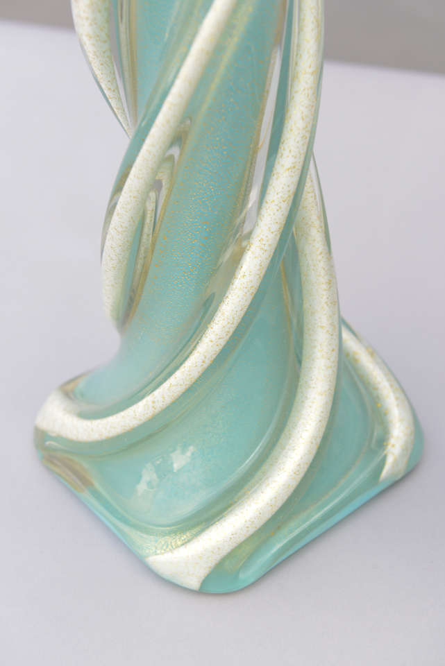 Pair of Murano Glass Lamps at 1stdibs