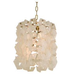 Murano glass Interlocking-C chandelier by Mazzega