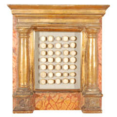 A Gilt and Faux Marble Painted Framed Classical Relief Collection, Circa 1700