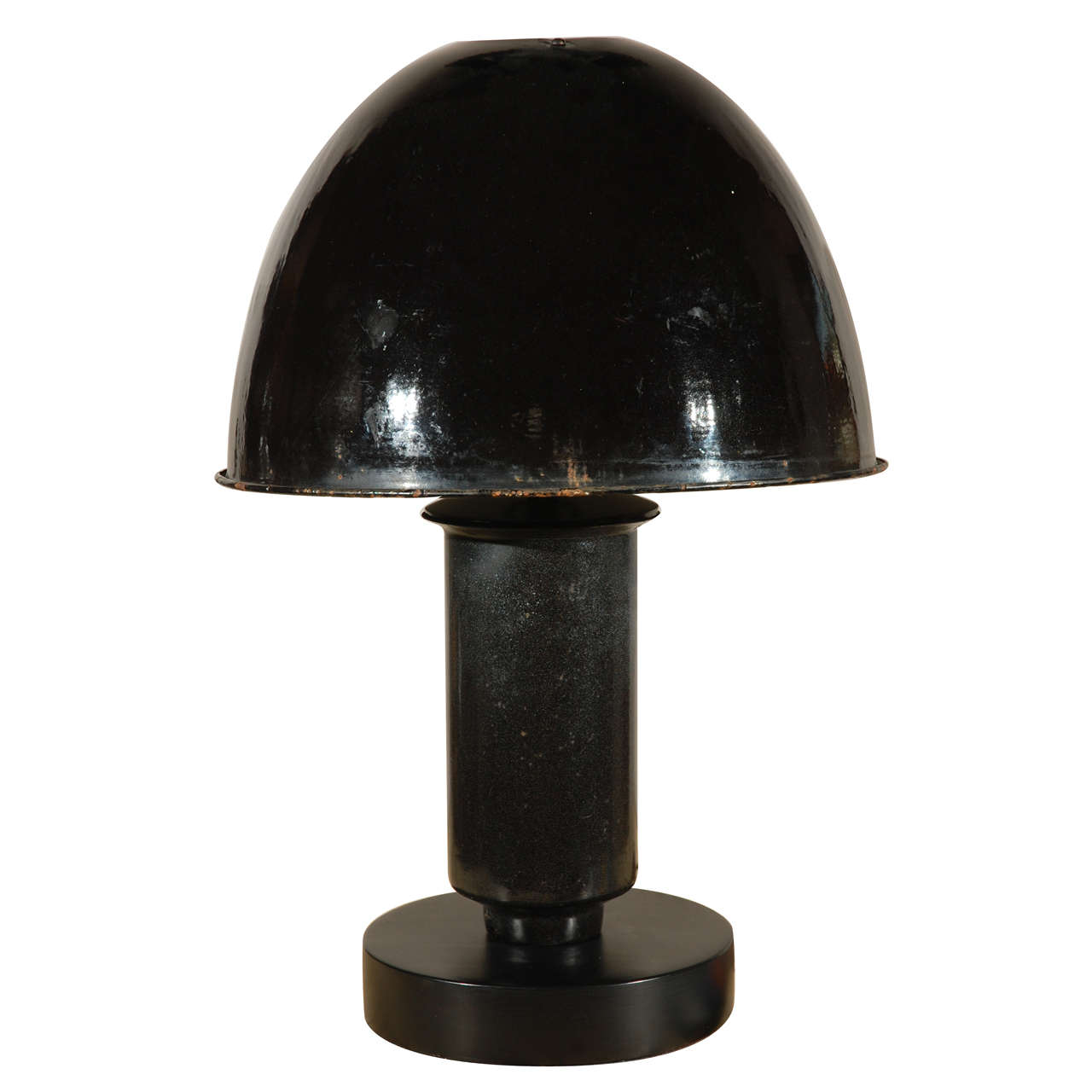 Belgian Painted Metal Factory Lamp, Circa 1880
