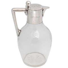 Continental Silver-Mounted Claret Jug