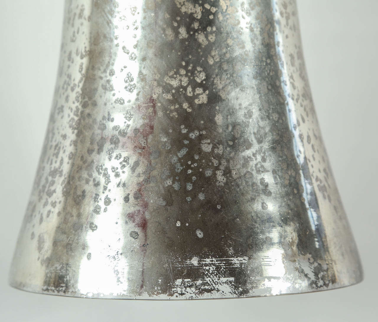 Modern Extraordinary 20th C. French Mercury Glass Hanging Lamp
