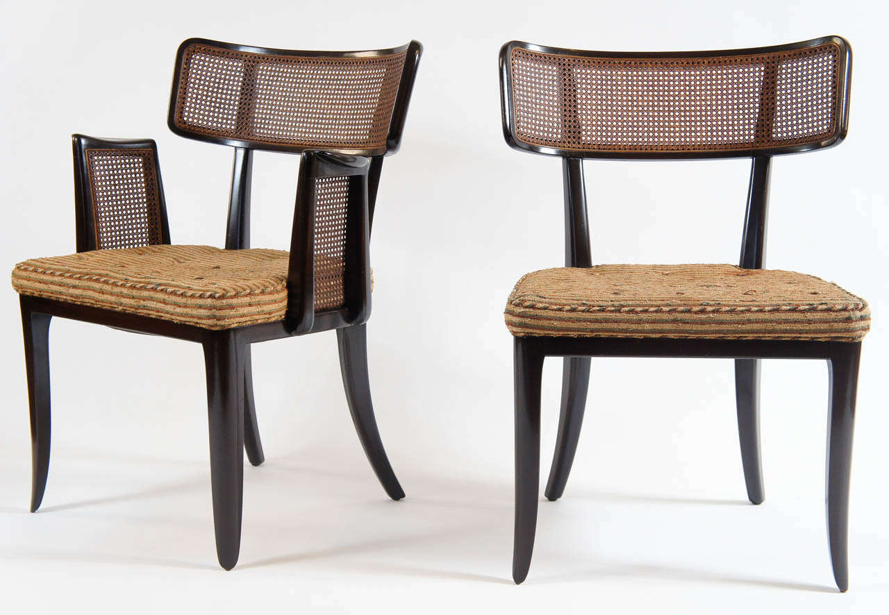 American Set of Dunbar Edward Wormley Chairs, c. 1948