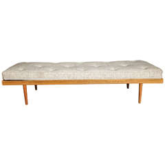 Tufted Danish Modern Oak Daybed