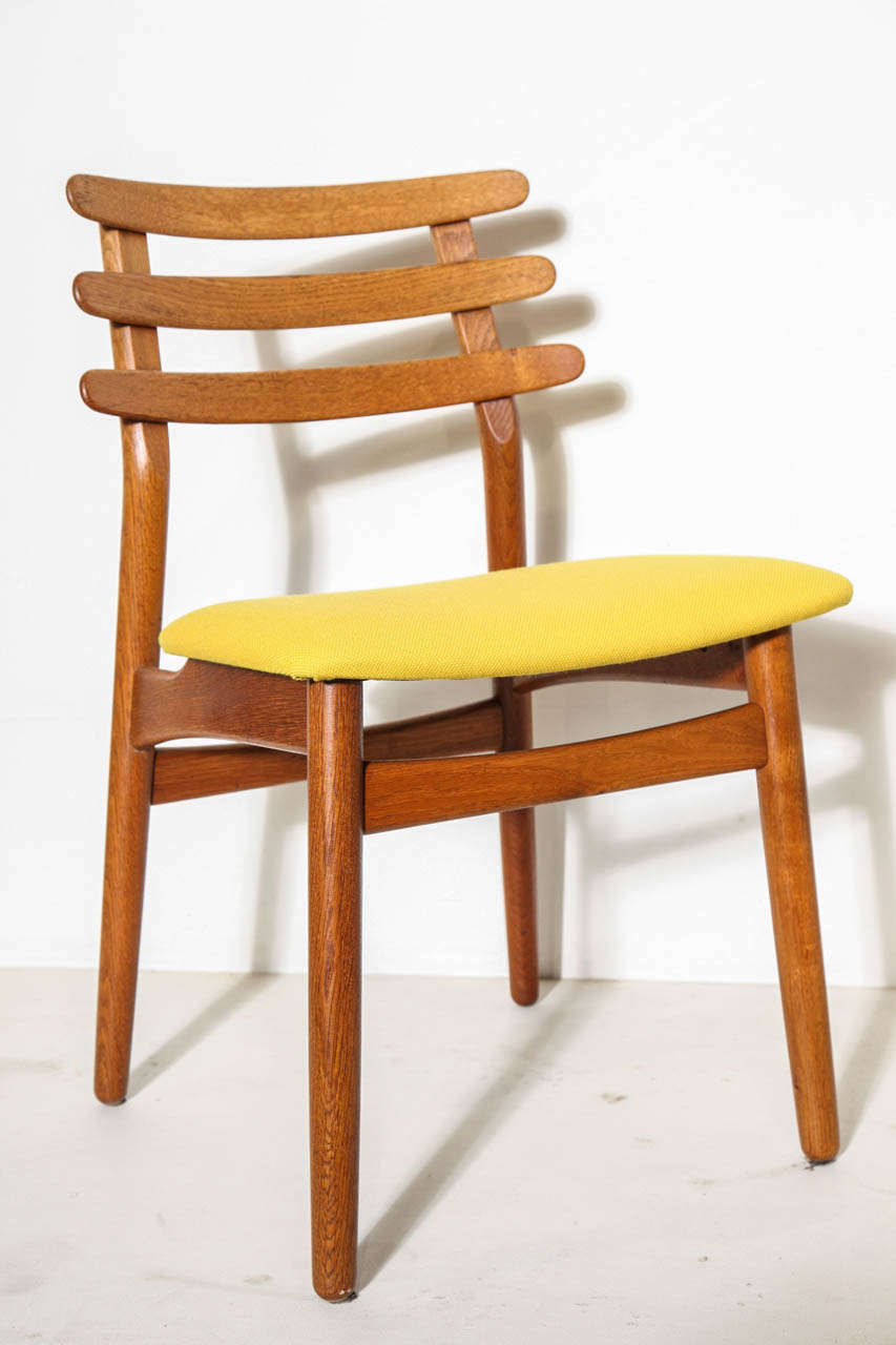 Mid-Century Modern Poul Volther Ladder Back Dining Chairs
