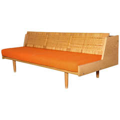Oak and Cane Daybed by Hans Wegner
