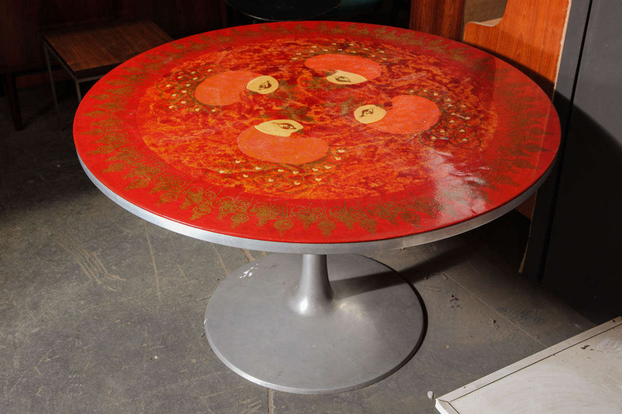 Round Pedestal Table by Bjorn Wiinblad & Mygge