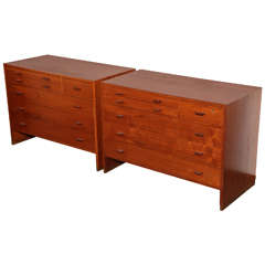 Teak Chest Six-Drawer Dresser by Hans Wegner for Ry Mobler