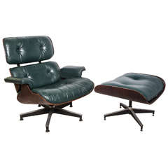 Rare 1970's Green Charles and Ray Eames' 670 and 671