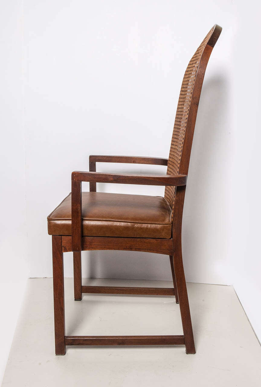 Set of 8 Milo Baughman Dining Chairs In Good Condition For Sale In Nashville, TN