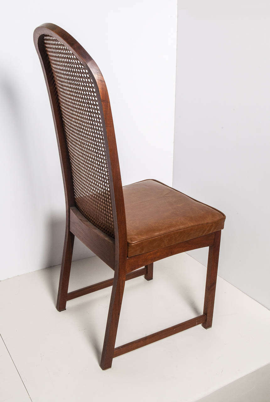 Mid-20th Century Set of 8 Milo Baughman Dining Chairs For Sale