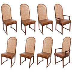 Set of 8 Milo Baughman Dining Chairs