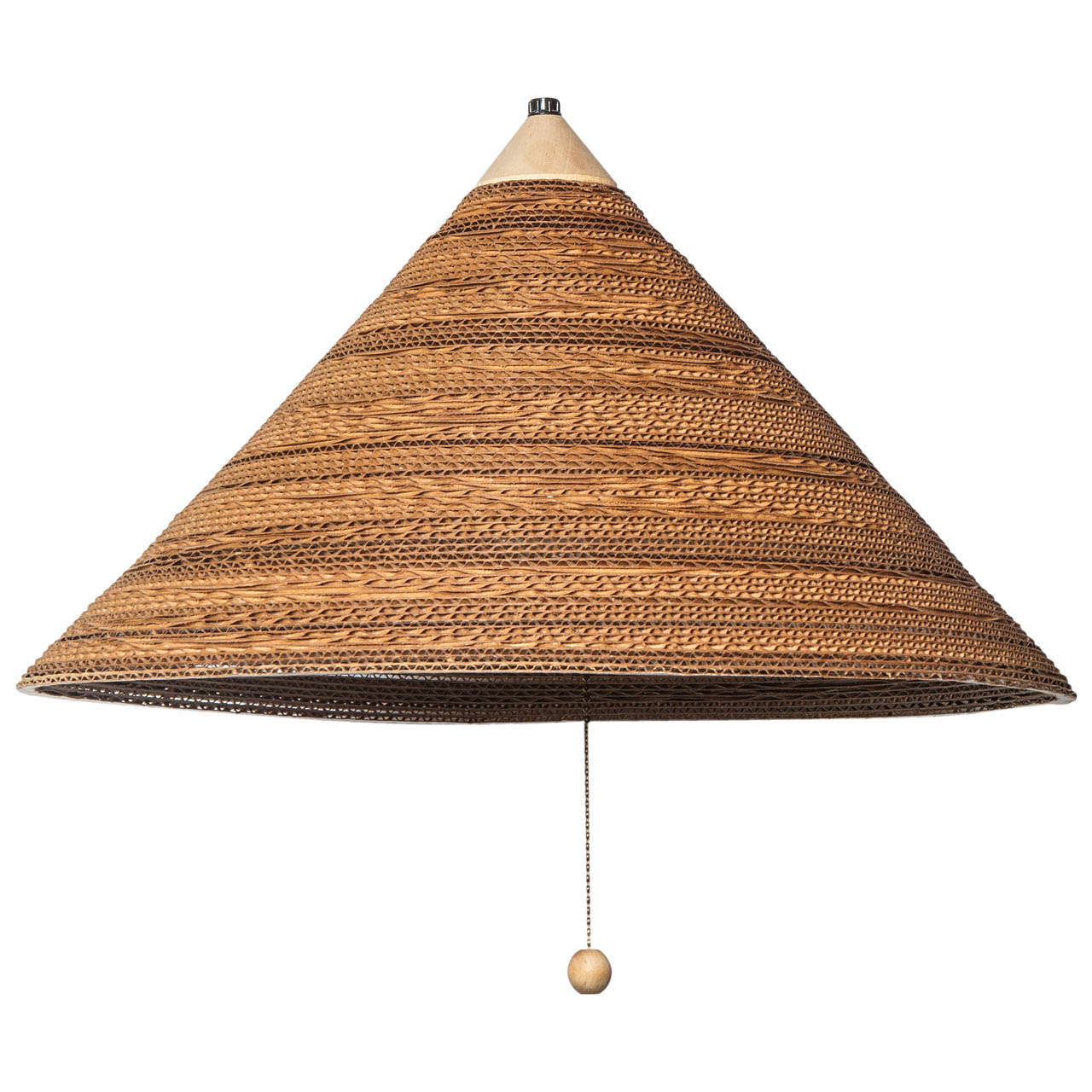 Gregory Van Pelt Stacked Cardboard Hanging Lamp For Sale
