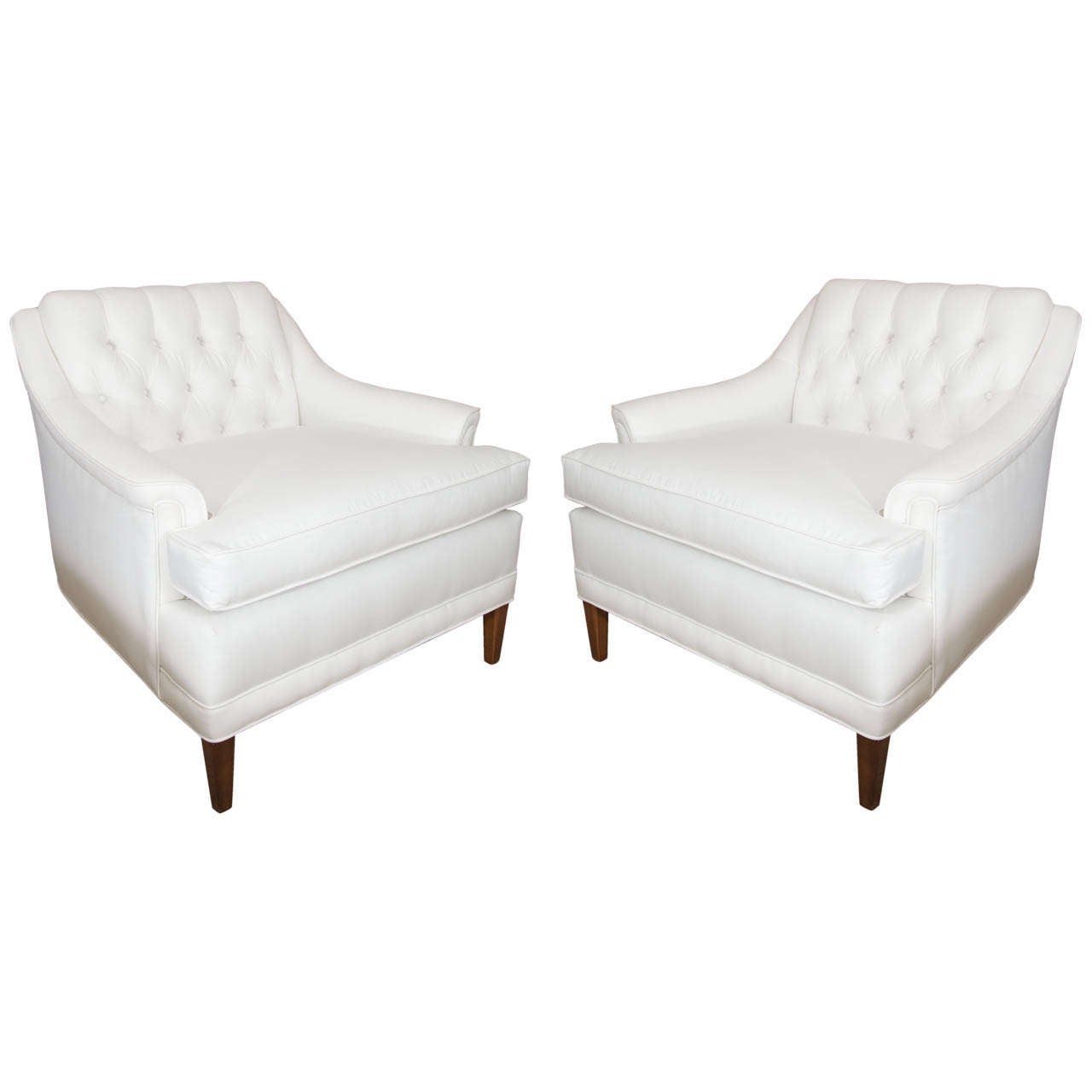 A  Pair of Hollywood Regency Style Club Chairs