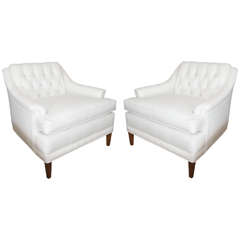 A Pair of Hollywood Regency Style Club Chairs