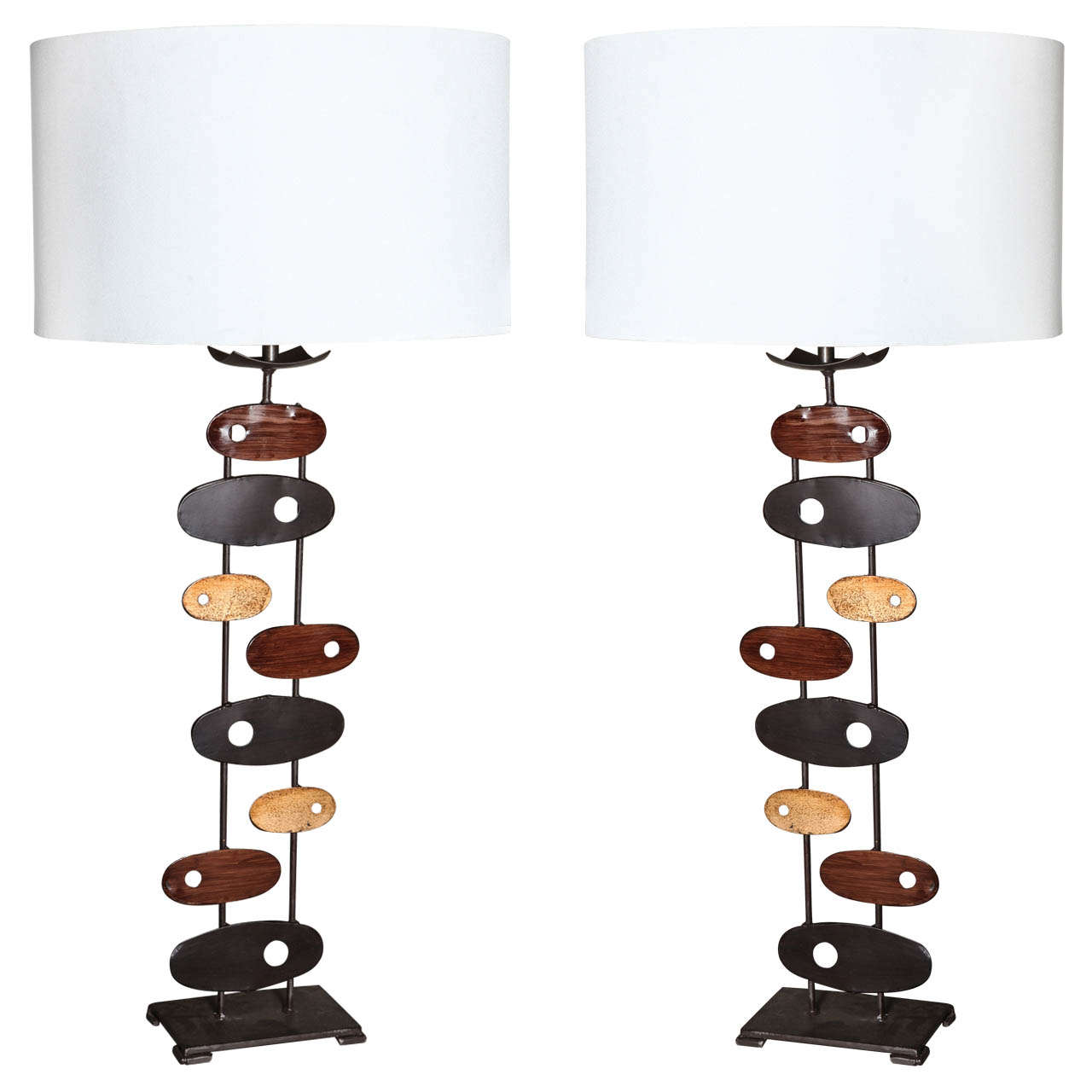 Mid Century Calder Style Table Lamps