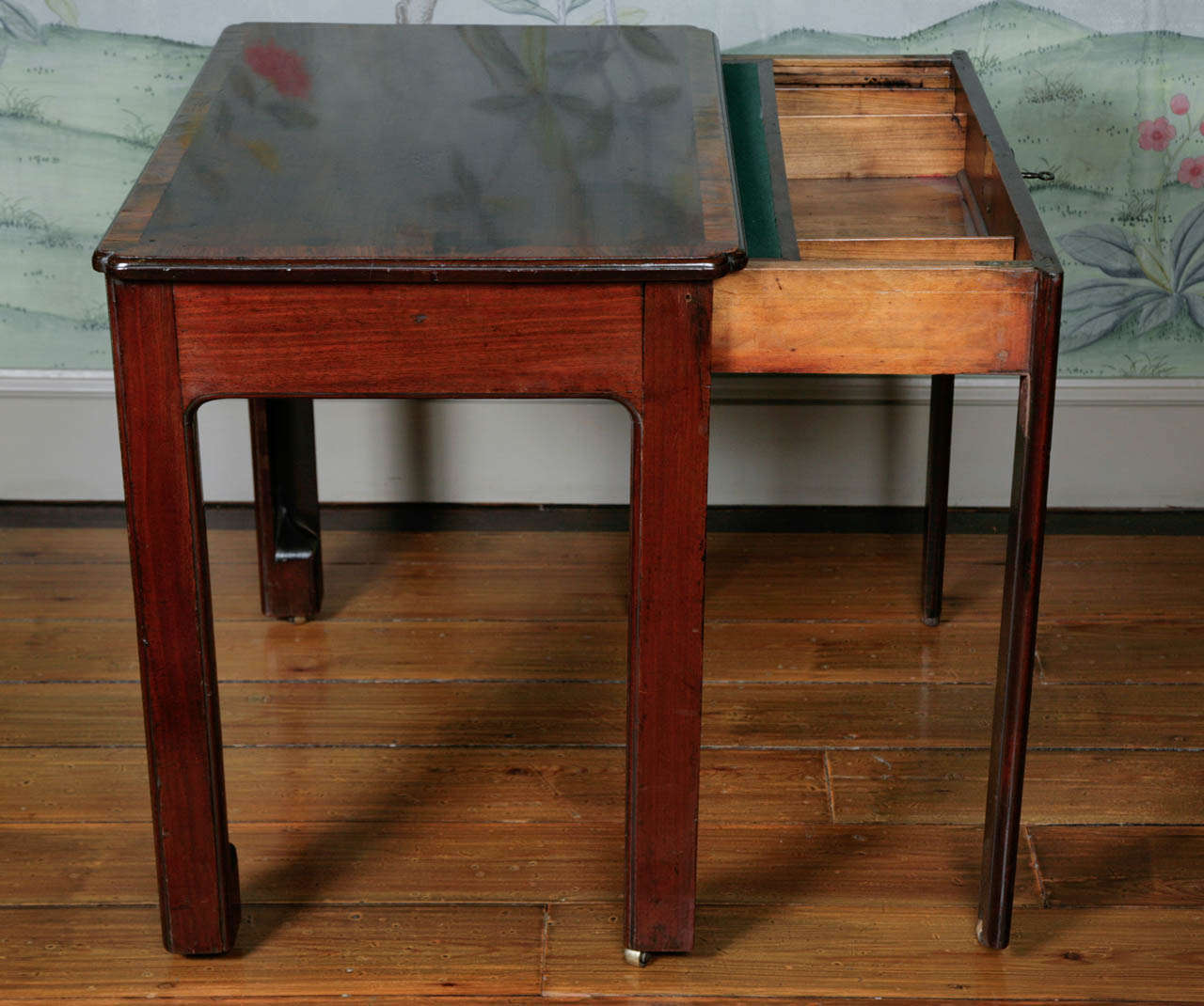 Metal George III Mahogany Architect's or Writing Table, circa 1750 For Sale