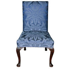 George II Upholstered & Carved Side Chair
