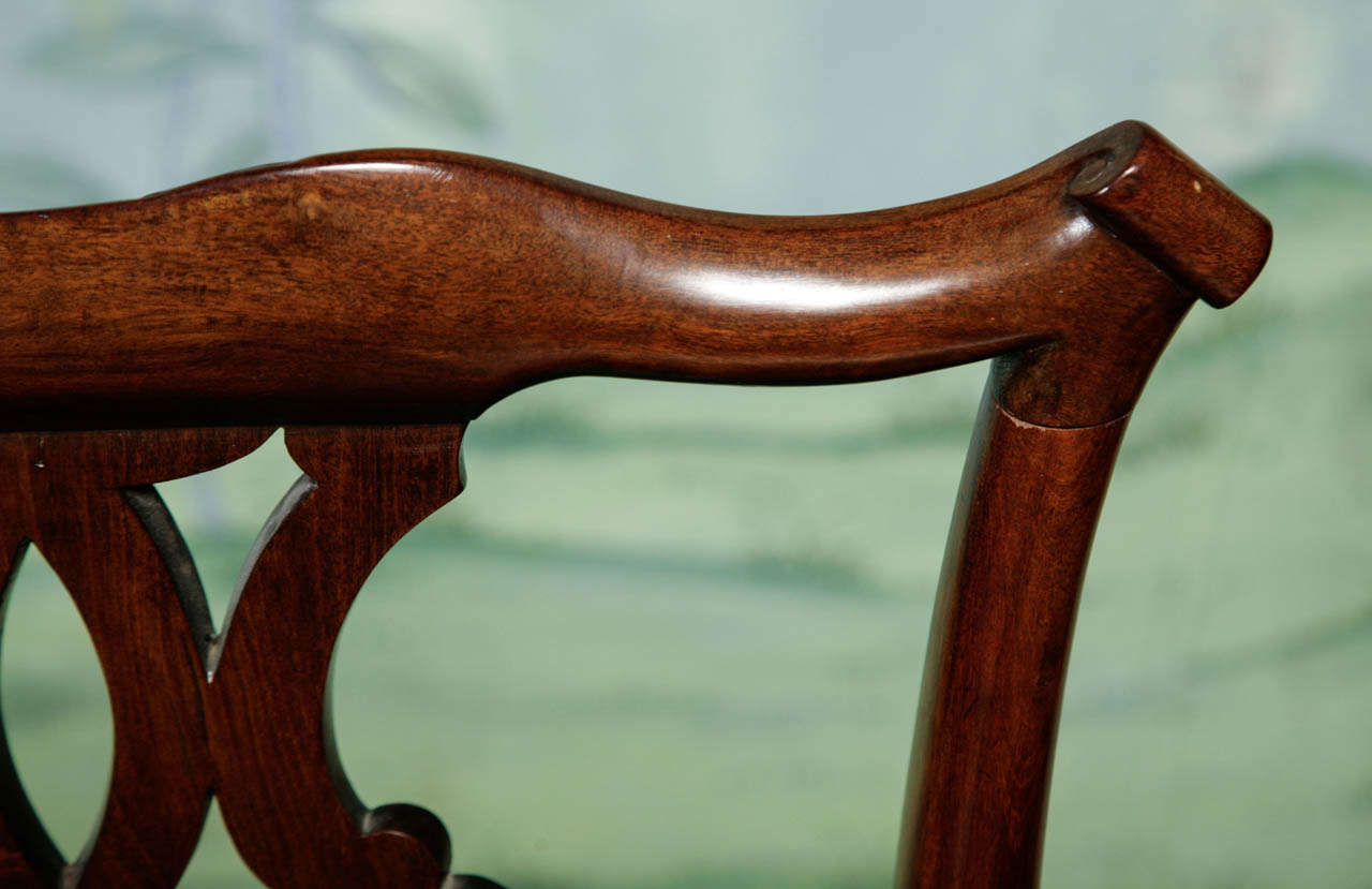 A Good Pair of Chippendale Period Chairs circa 1760 3