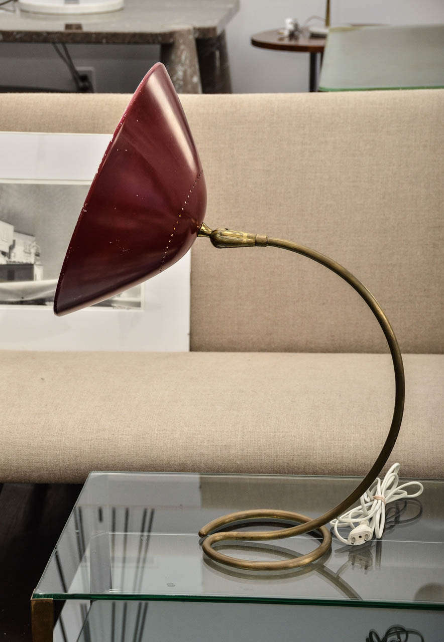 Italian Adjustable  Table Lamp by  Stilnovo In Distressed Condition In Sag Harbor, NY