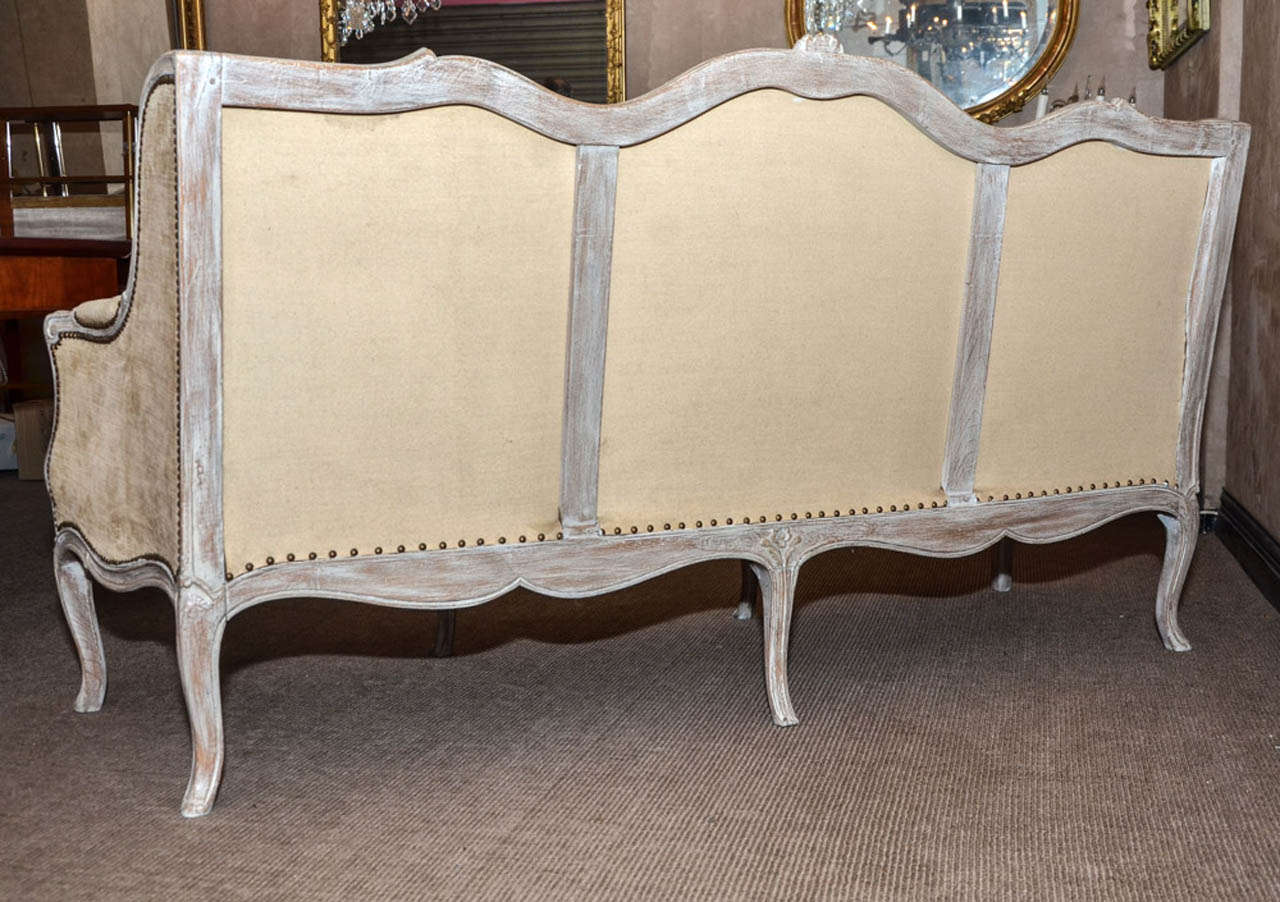 1950's Louis XV Style Three Seats Sofa For Sale 4