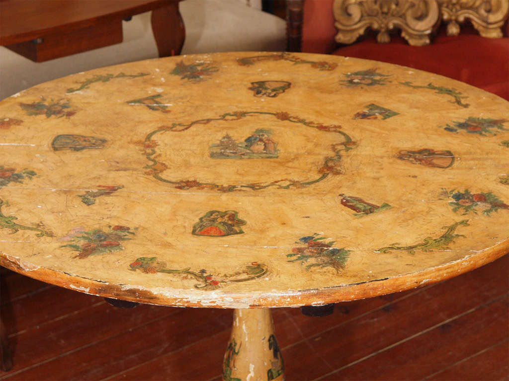 Polychrome Decoupage Table