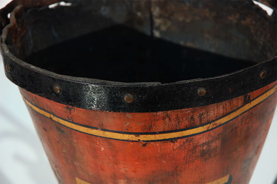 vintage fire bucket