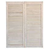 Early 19thc Original Grey Painted Shutters From New England