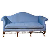 Camel Back  Chippendale  Style  Sofa