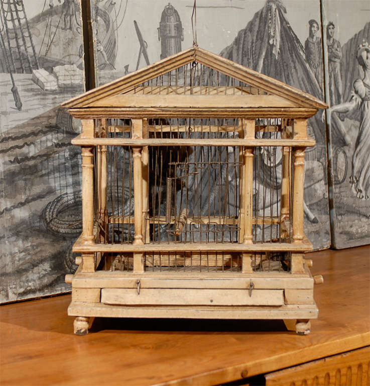 19th Century Birdcage in the Form of a Classical Temple 3