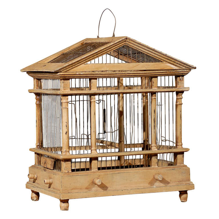 19th Century Birdcage in the Form of a Classical Temple