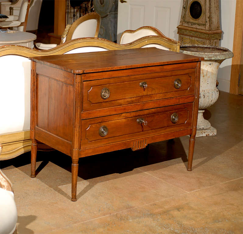 Period French Louis XVI Walnut Commode